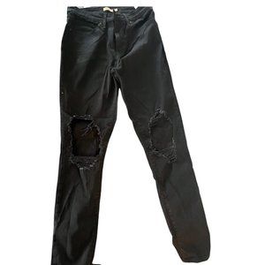 Levi's Size 28 Ripped Distressed Skinny Ankle Jeans Choclate Brown